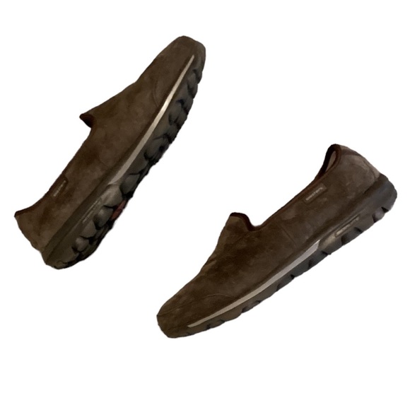 Skechers Go Walk Suede Leather Slip On Comfort Shoes 9.5. - Picture 5 of 11